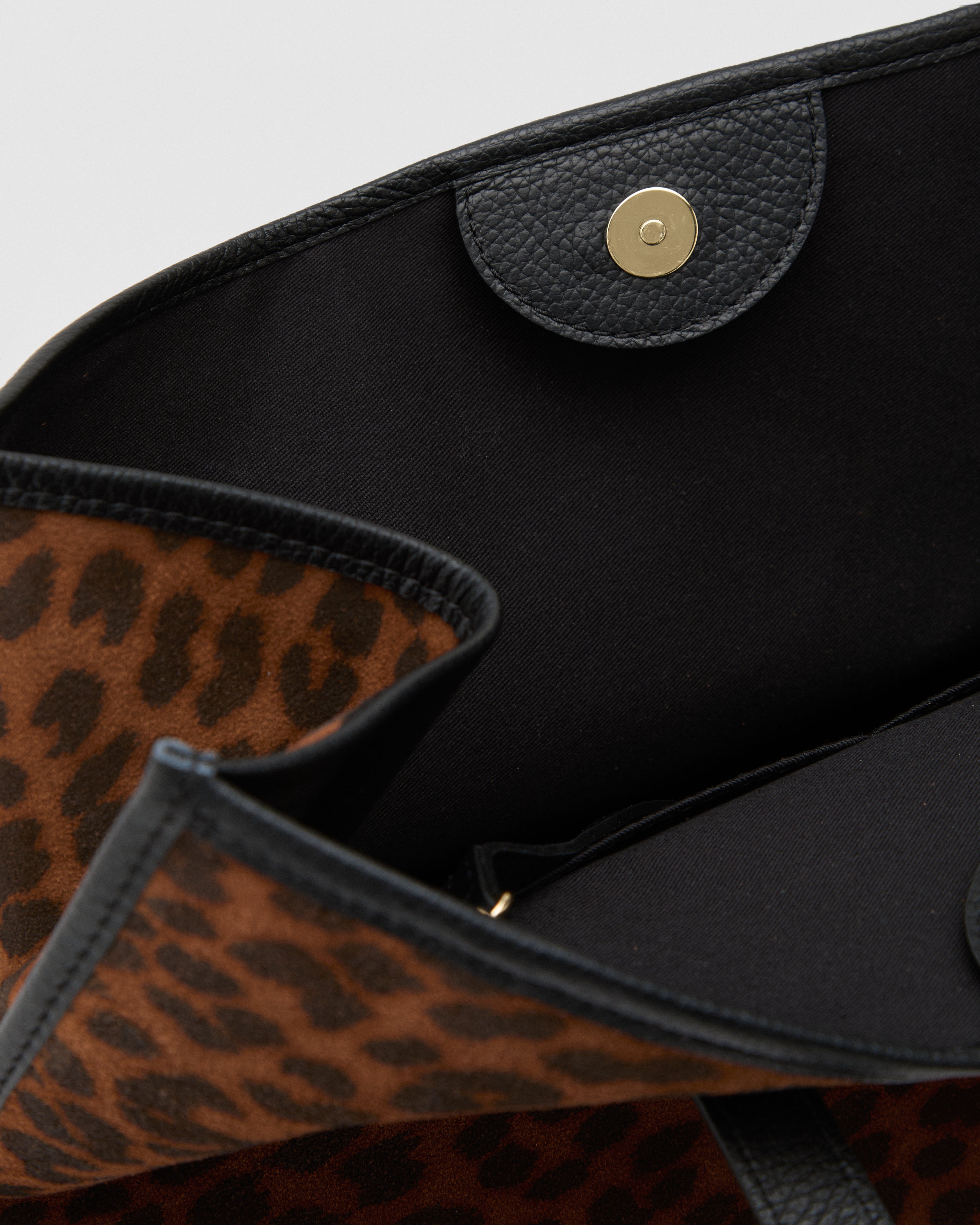 Camille suede animalier nero