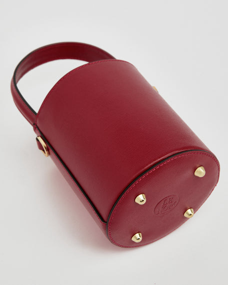 Mini Catherine burgundy | chiusura burgundy