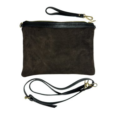 Anne suede marrone nero