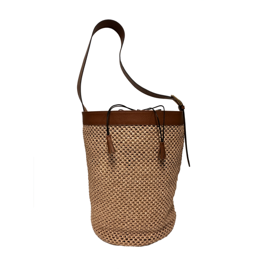 Huguette maxi rafia cammello