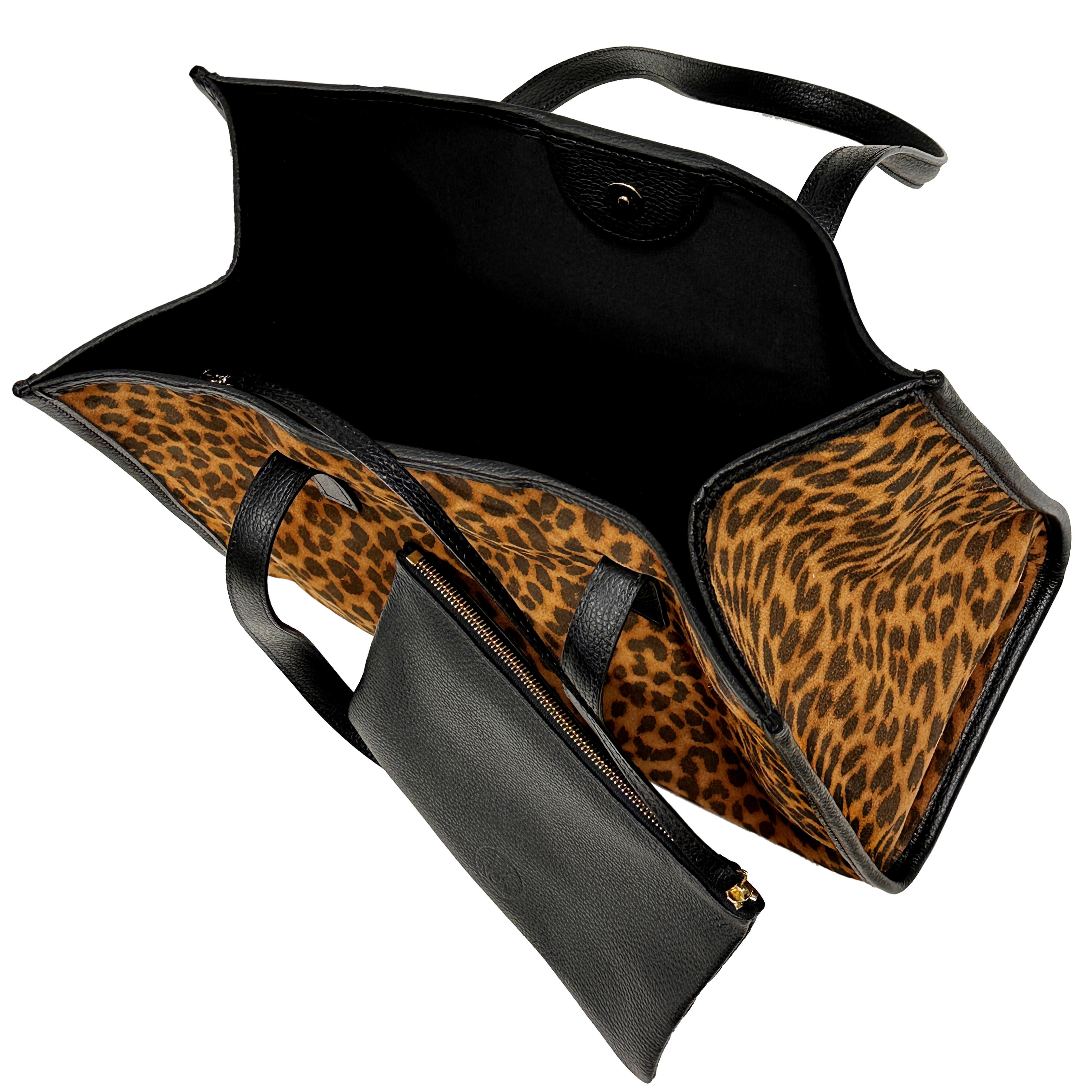 Camille suede animalier nero
