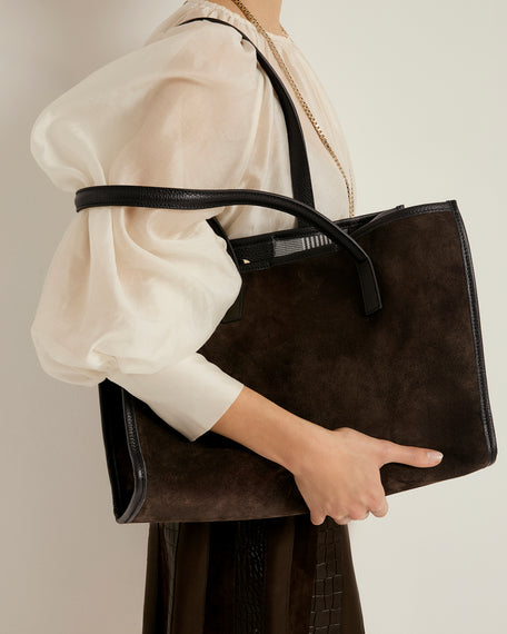 Camille suede marrone