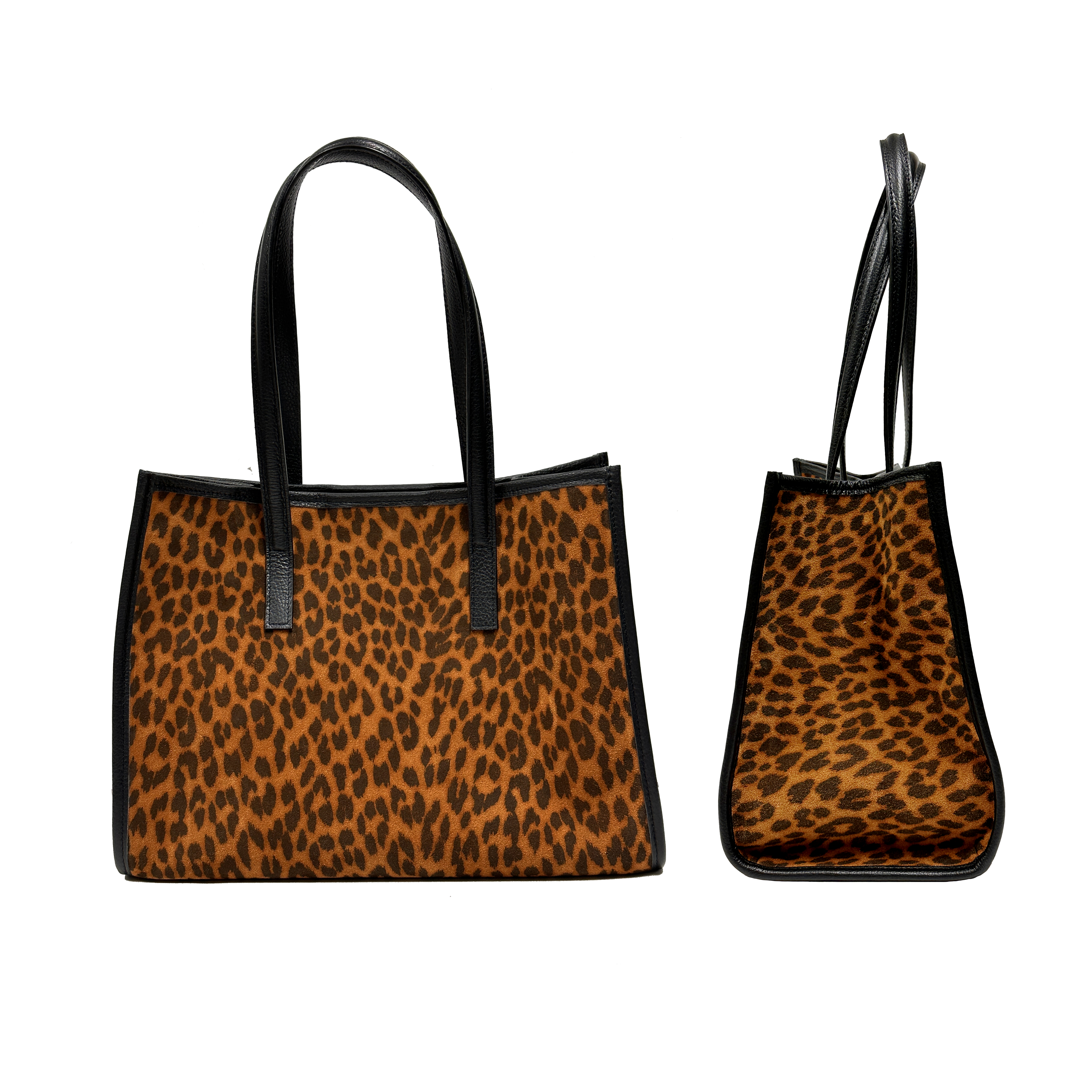 Camille suede animalier nero