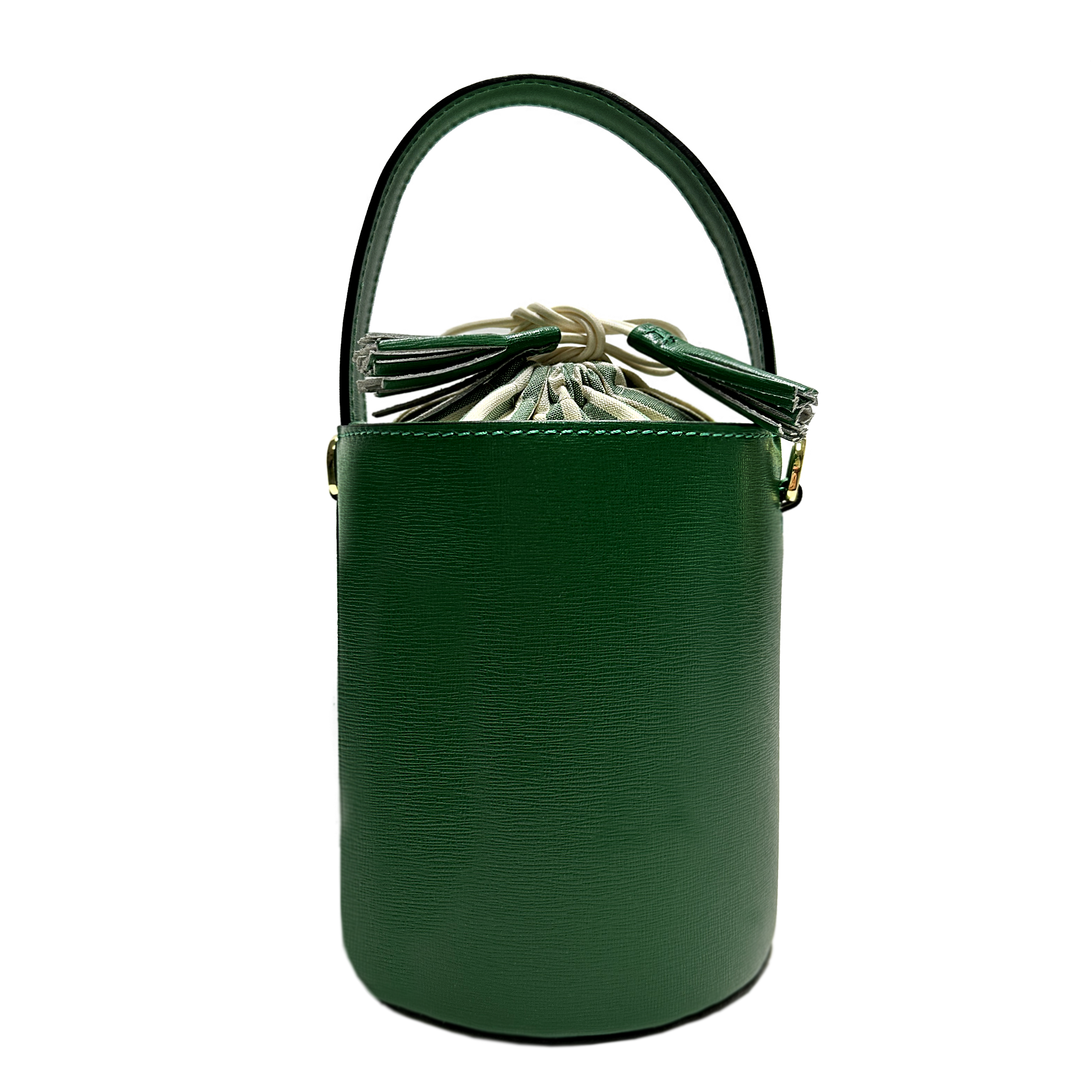 Mini Catherine verde | chiusura righe verdi