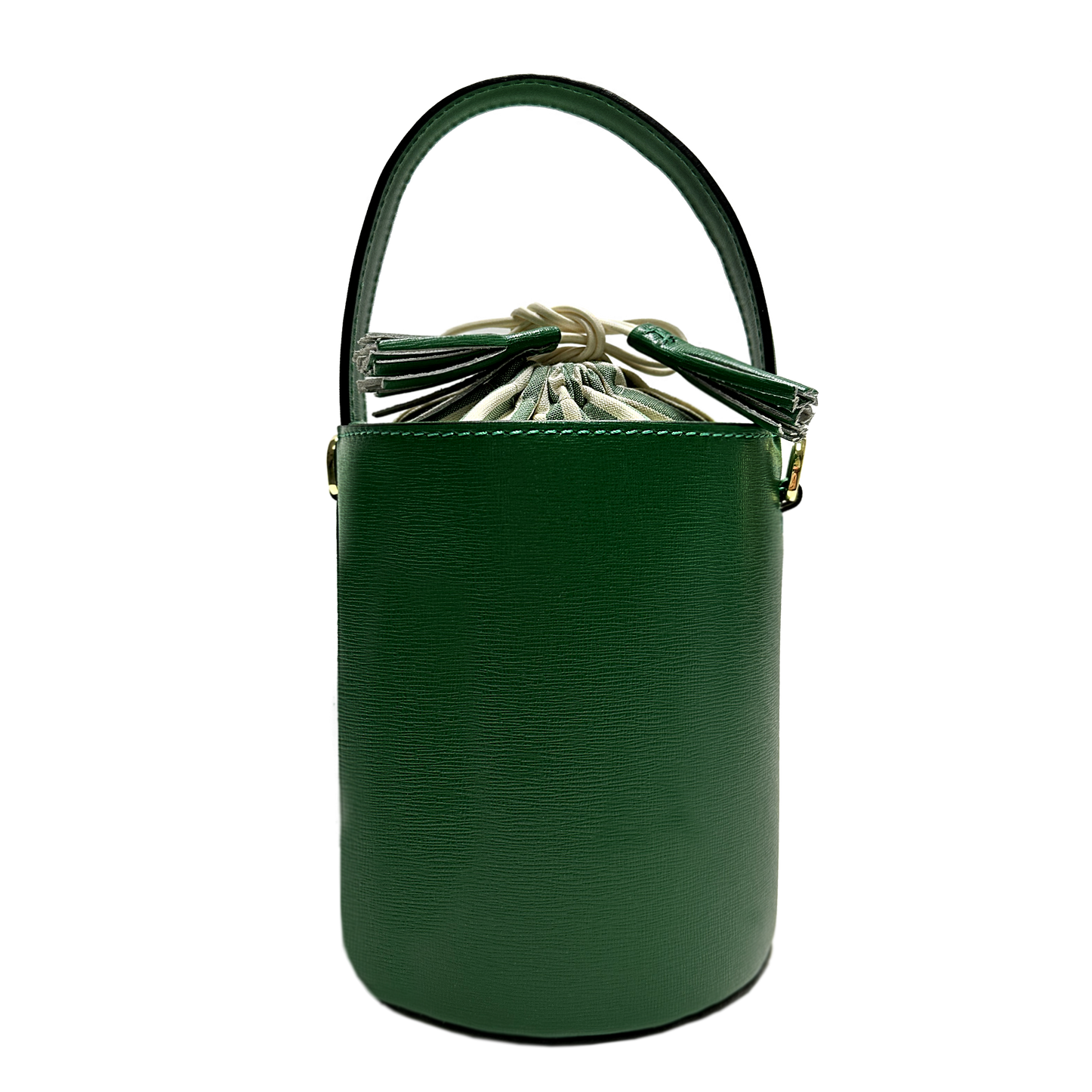 Mini Catherine verde | chiusura righe verdi