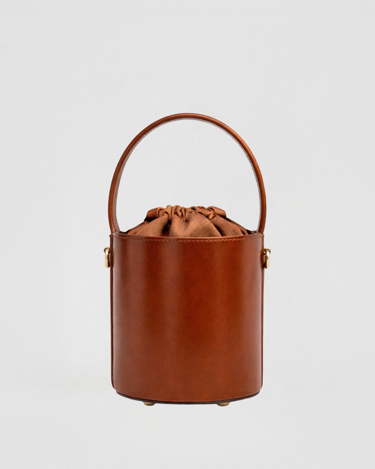 Mini Catherine vernice cammello | chiusura cammello