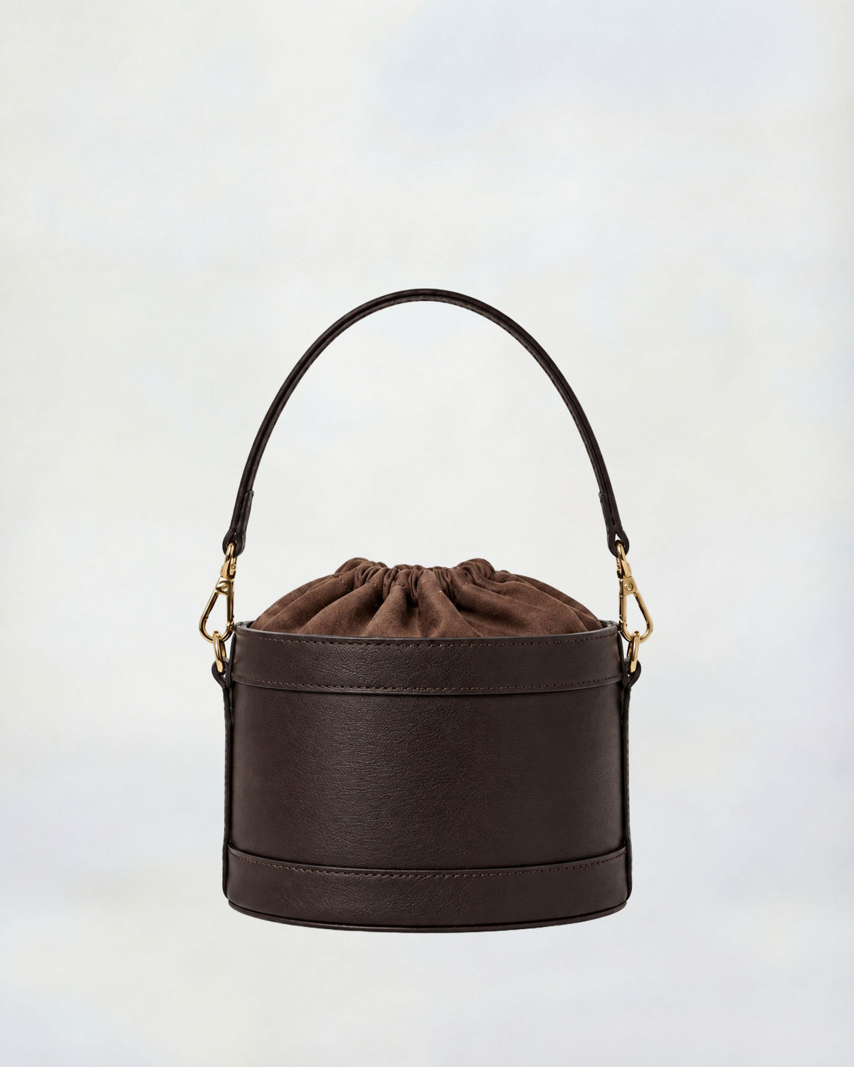 Mini Peggy brun | fermeture velours brun