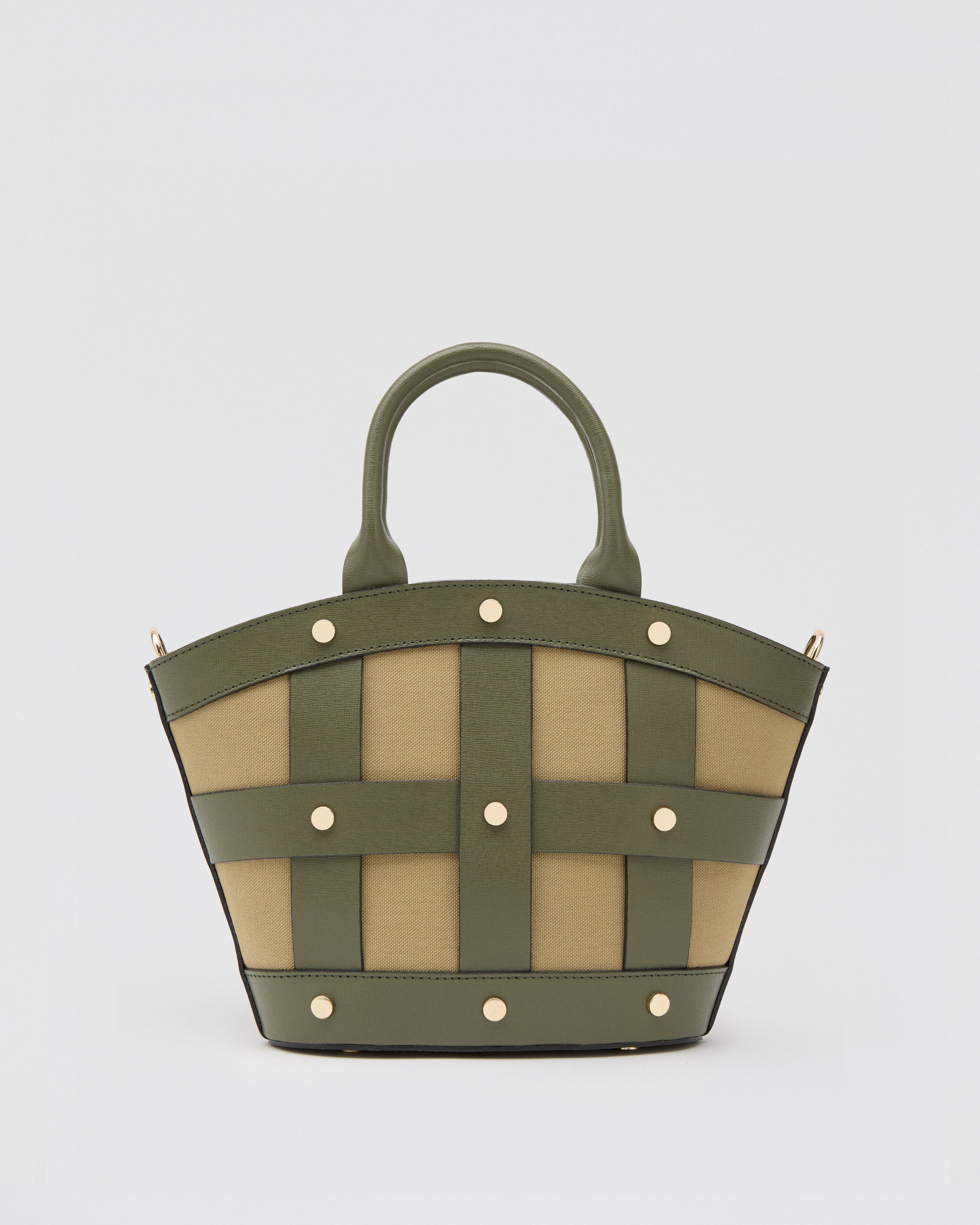 Mini Victoire stud canvas vert