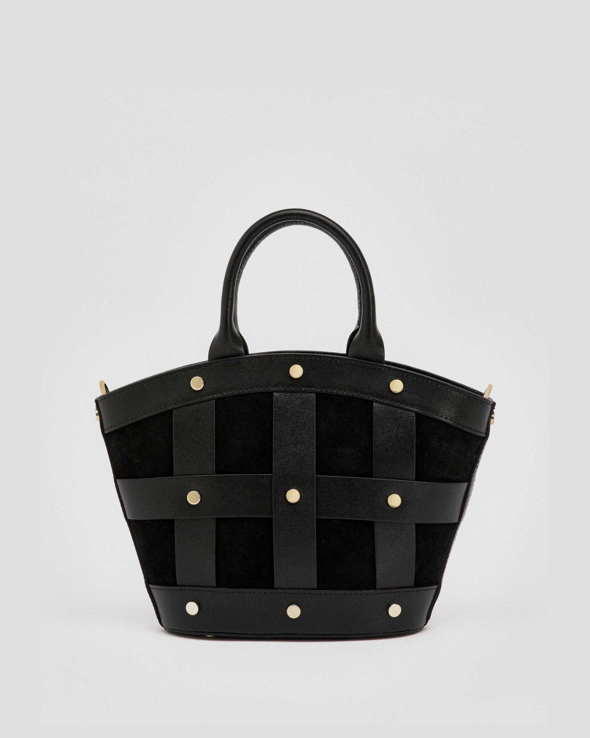 Mini Victoire stud suede black