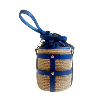 Lucie rafia blu