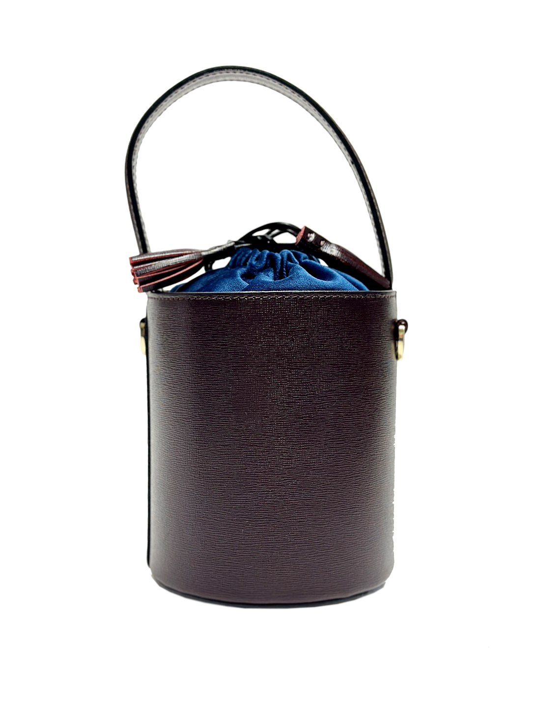 Mini Catherine bordeaux | chiusura velluto blu
