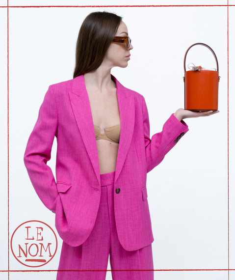 Mini Catherine arancione | chiusura vichy arancione