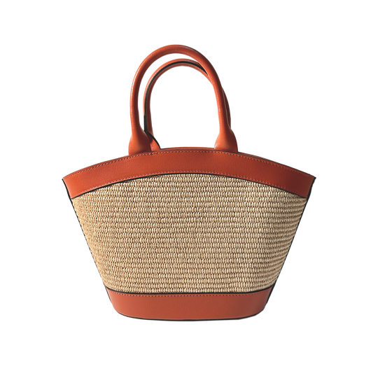Mini Victoire rafia arancione