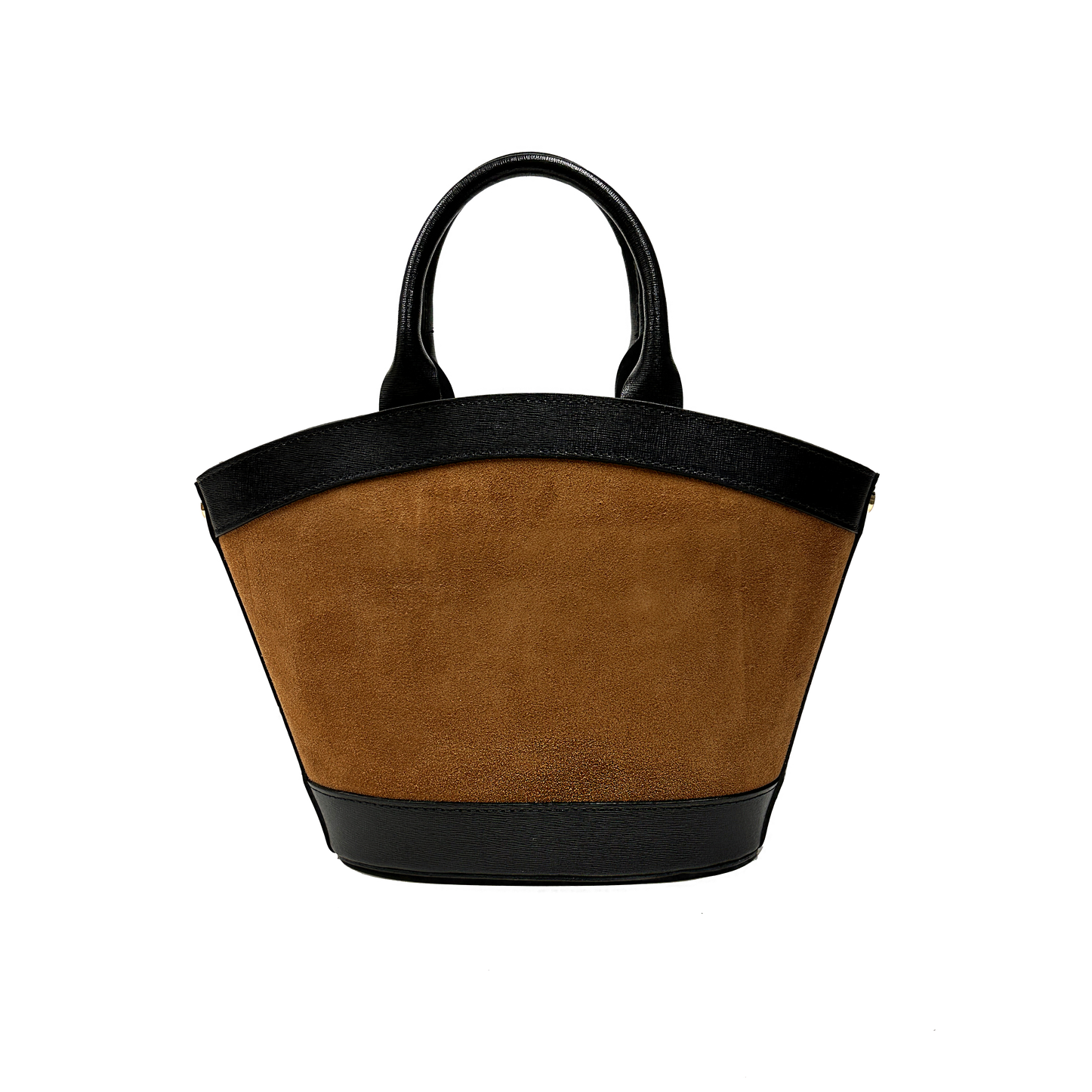 Mini Victoire suede cammello nero