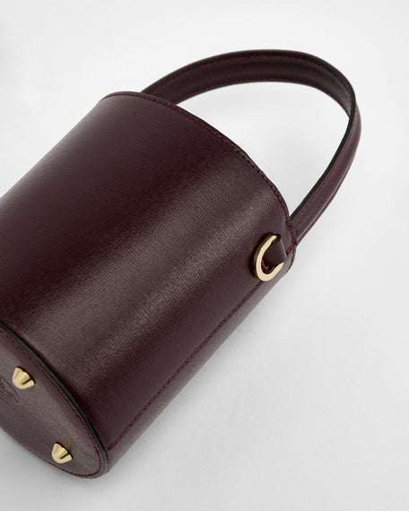 Mini Catherine bordeaux | chiusura bordeaux