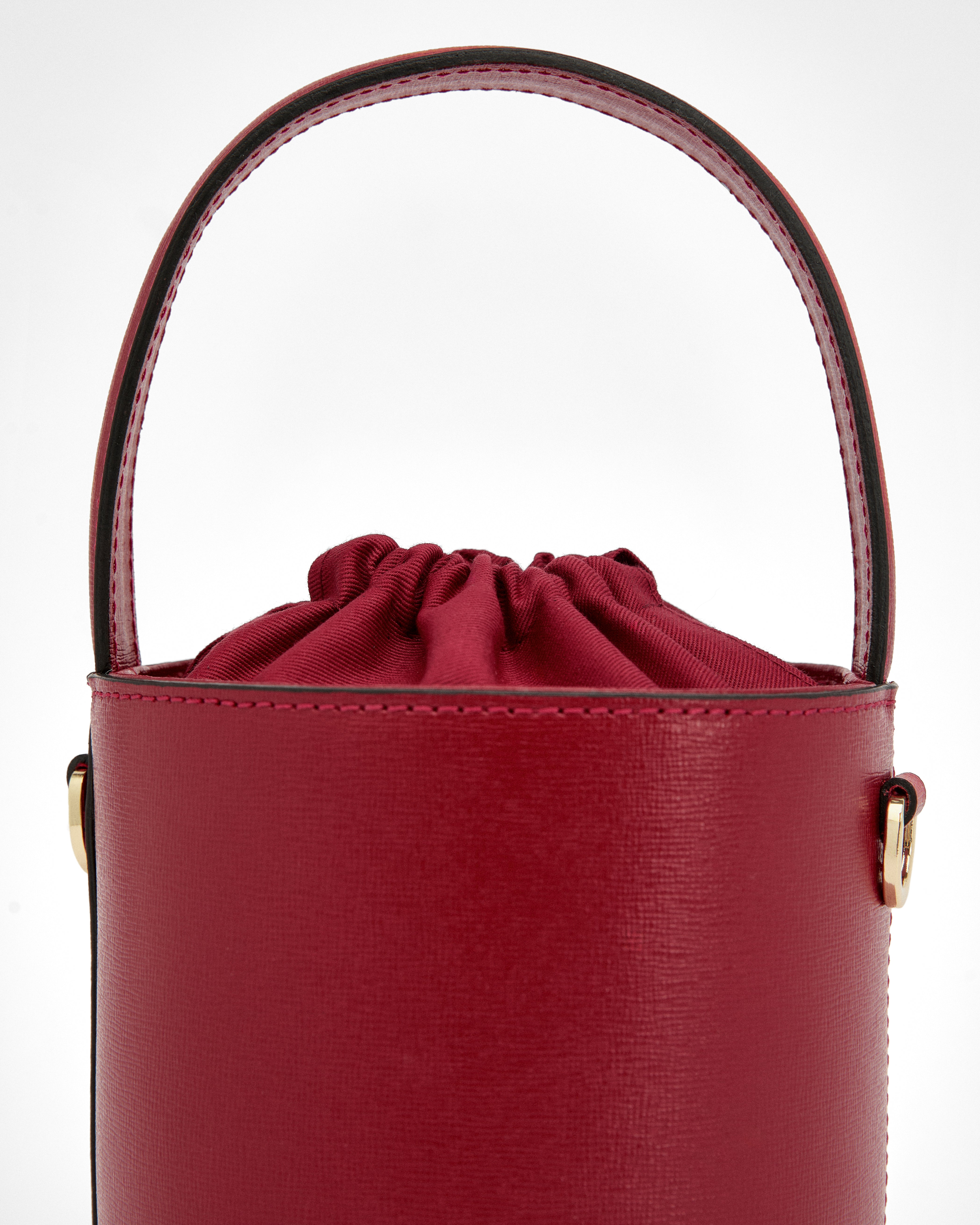 Mini Catherine burgundy | chiusura burgundy