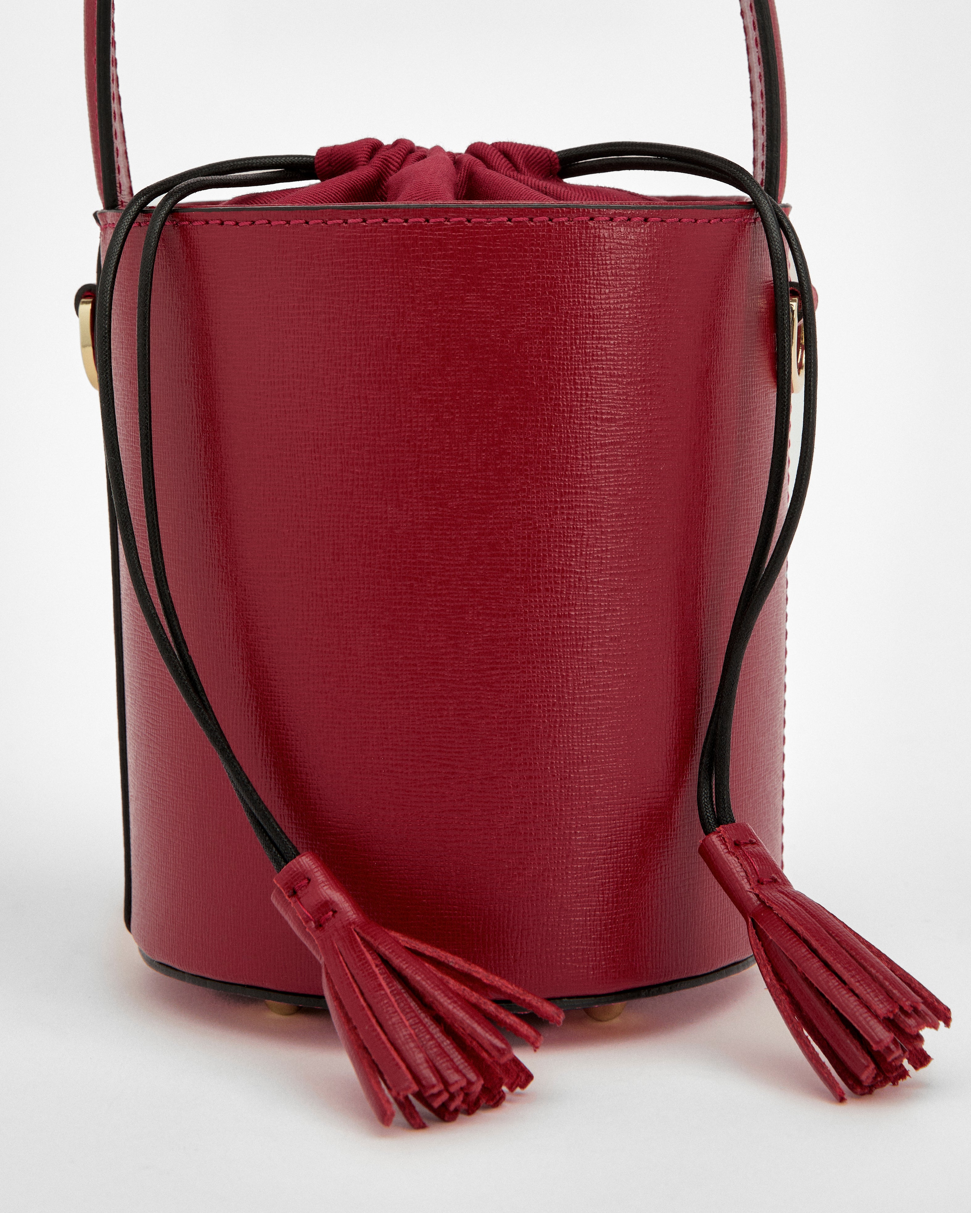 Mini Catherine burgundy | chiusura burgundy