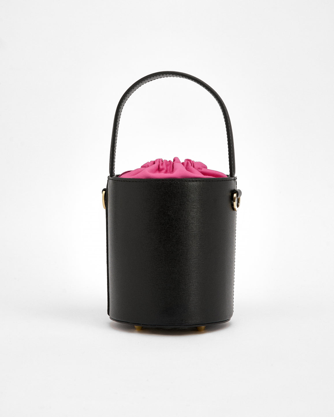 Mini Catherine nero | chiusura fucsia