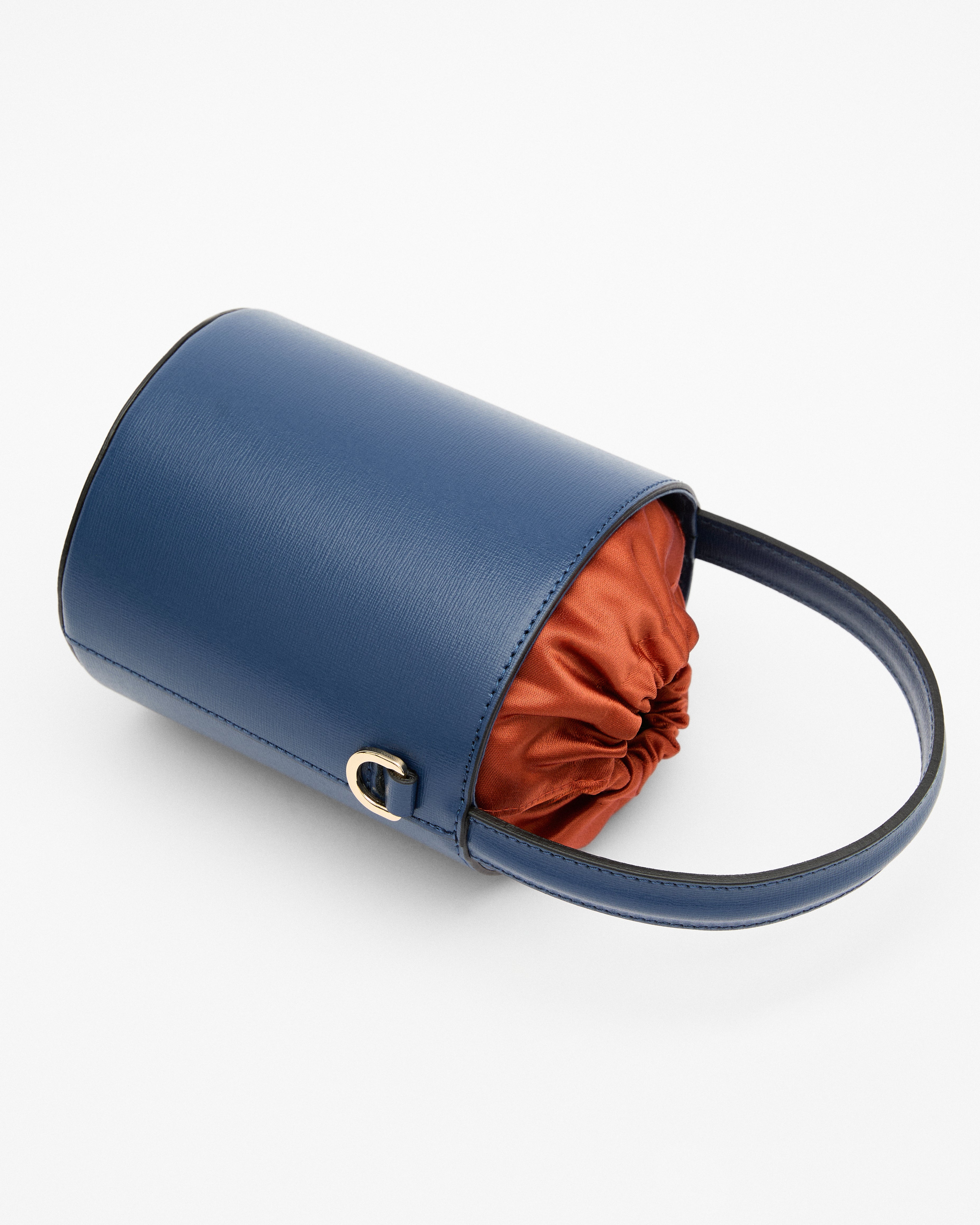 Mini Catherine blu | chiusura arancione