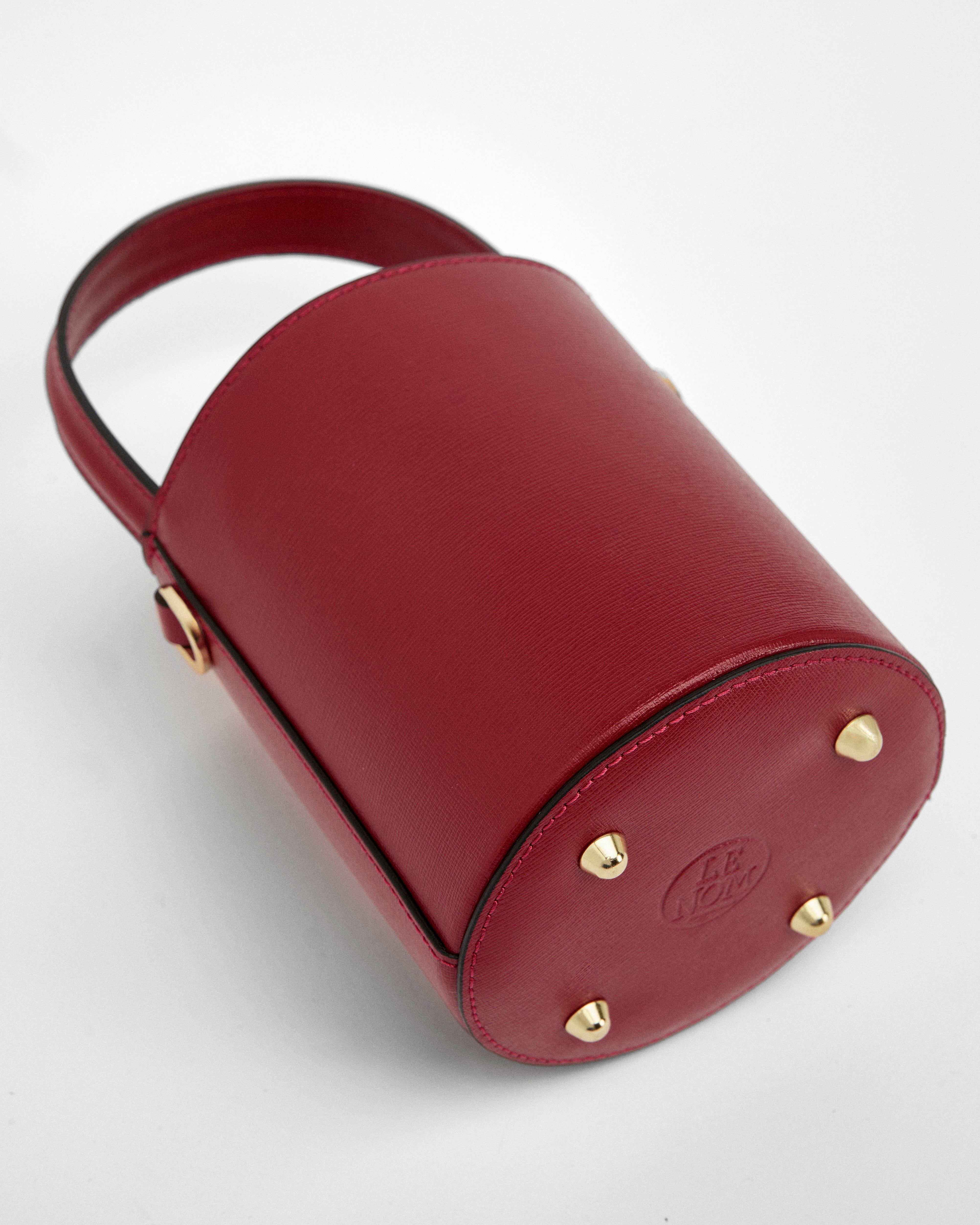 Mini Catherine burgundy | chiusura burgundy