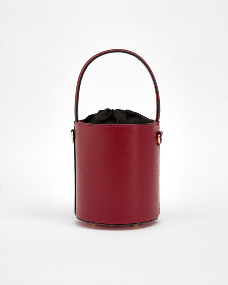 Mini Catherine burgundy | chiusura nera
