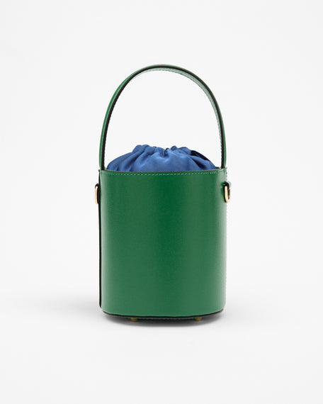 Mini Catherine verde | chiusura blu