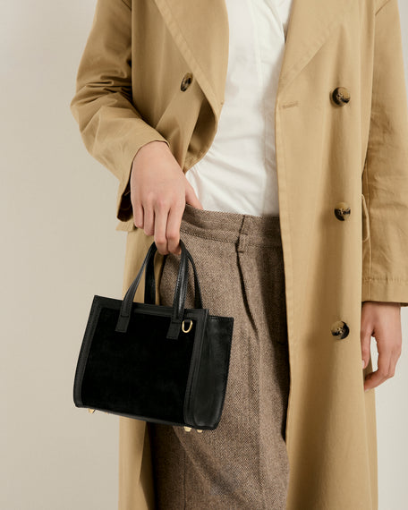 Mini Sophie suede cammello
