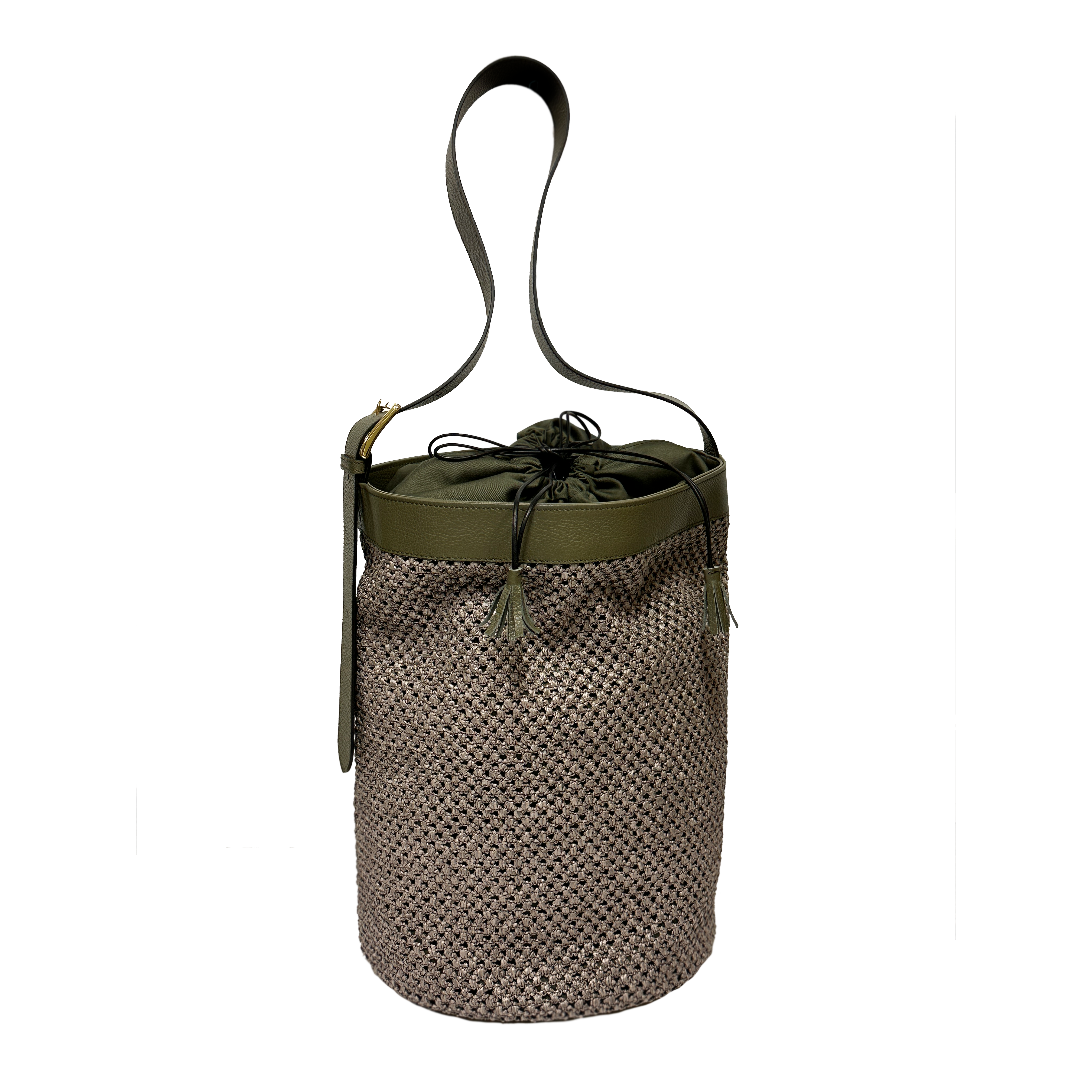 Huguette maxi rafia verde
