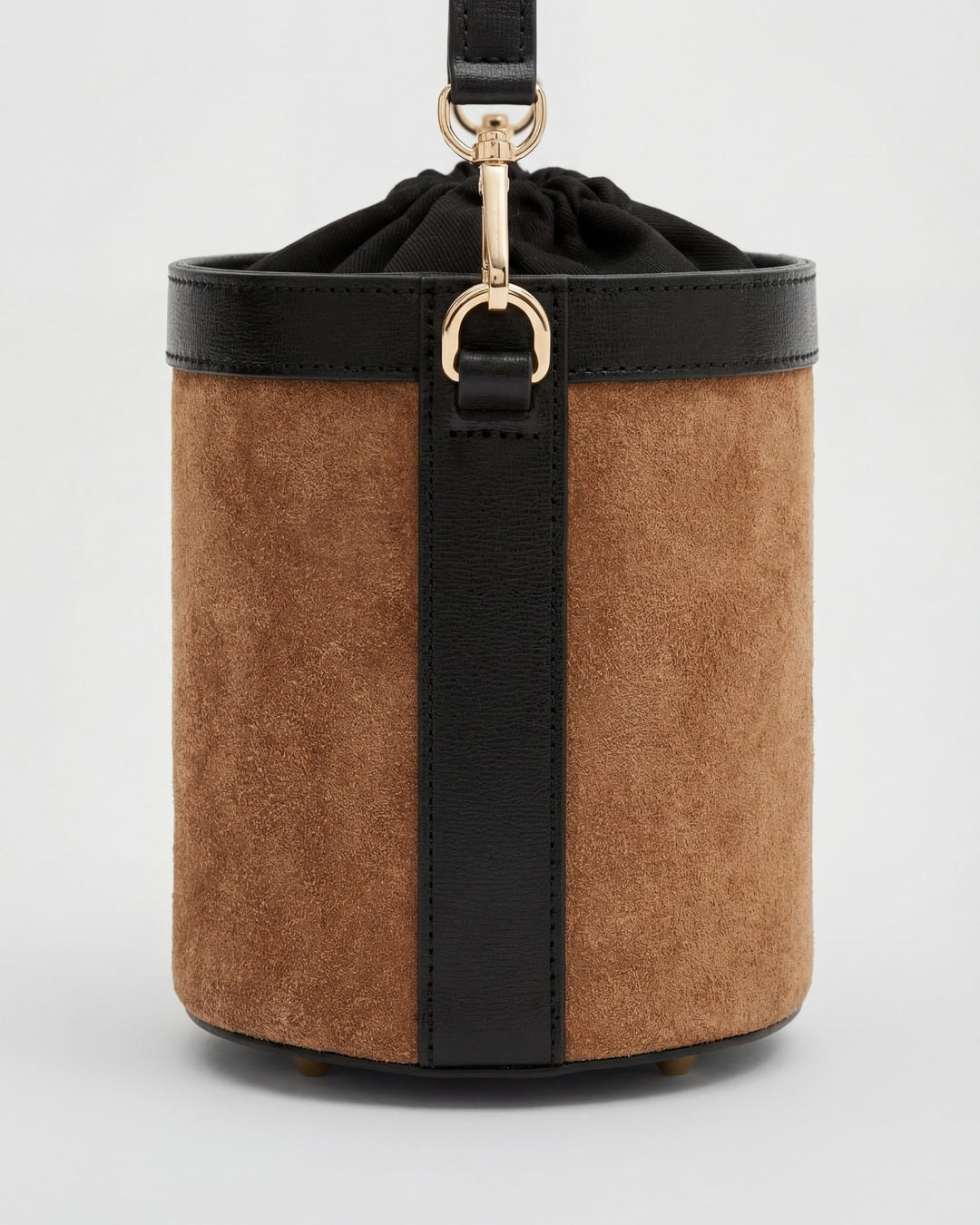 Angèle suede cammello nero