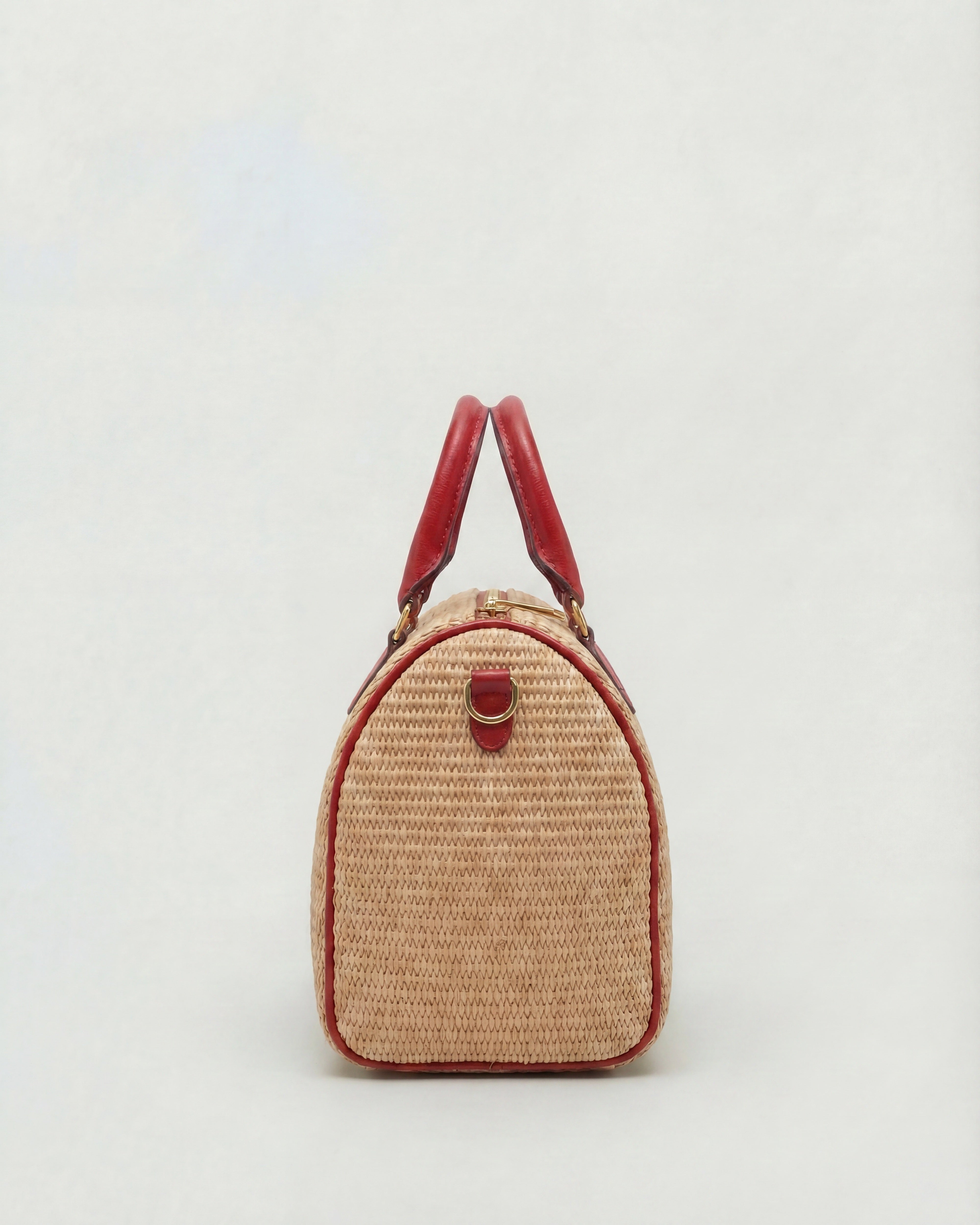 Béatrice raffia red