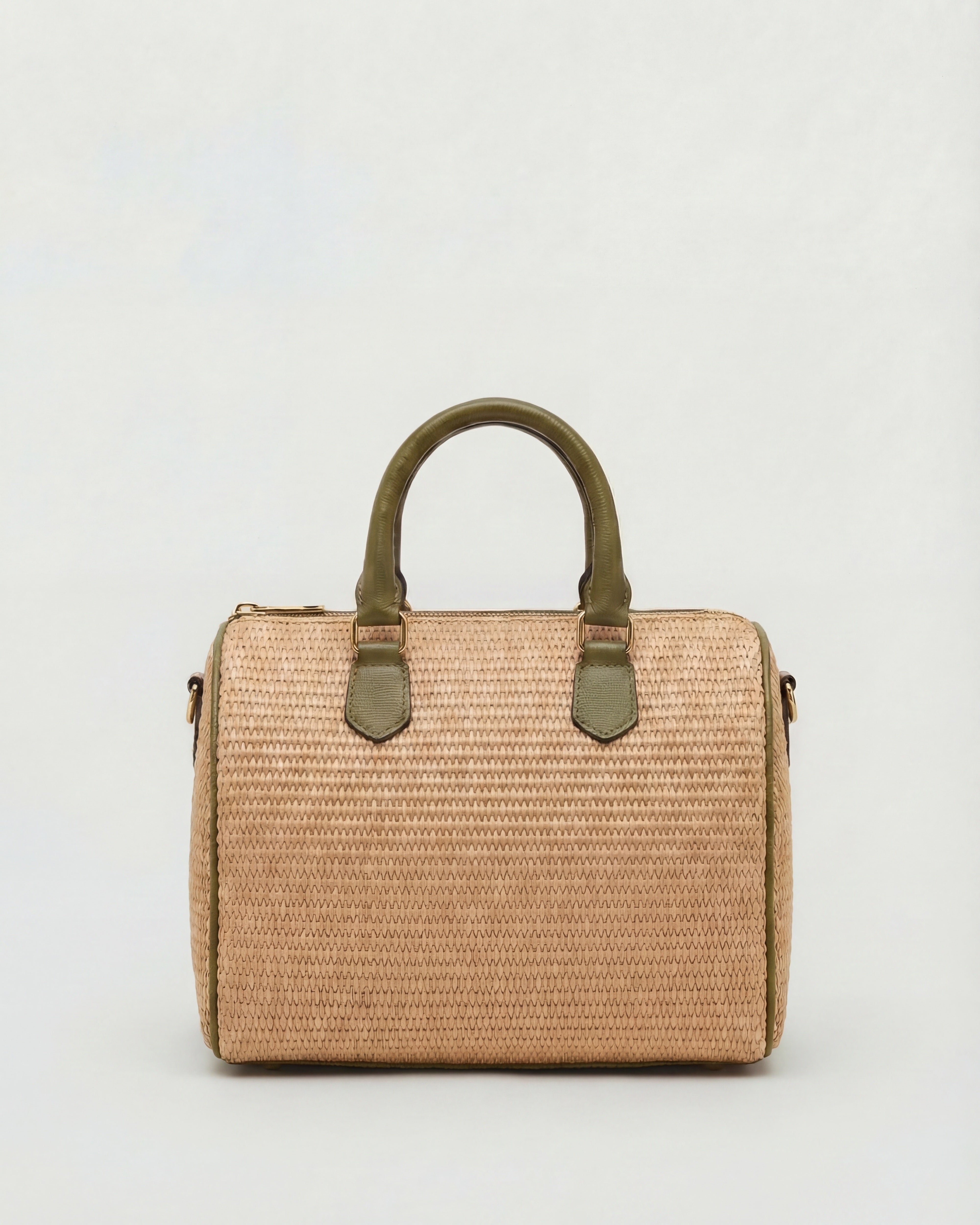 Béatrice raffia green
