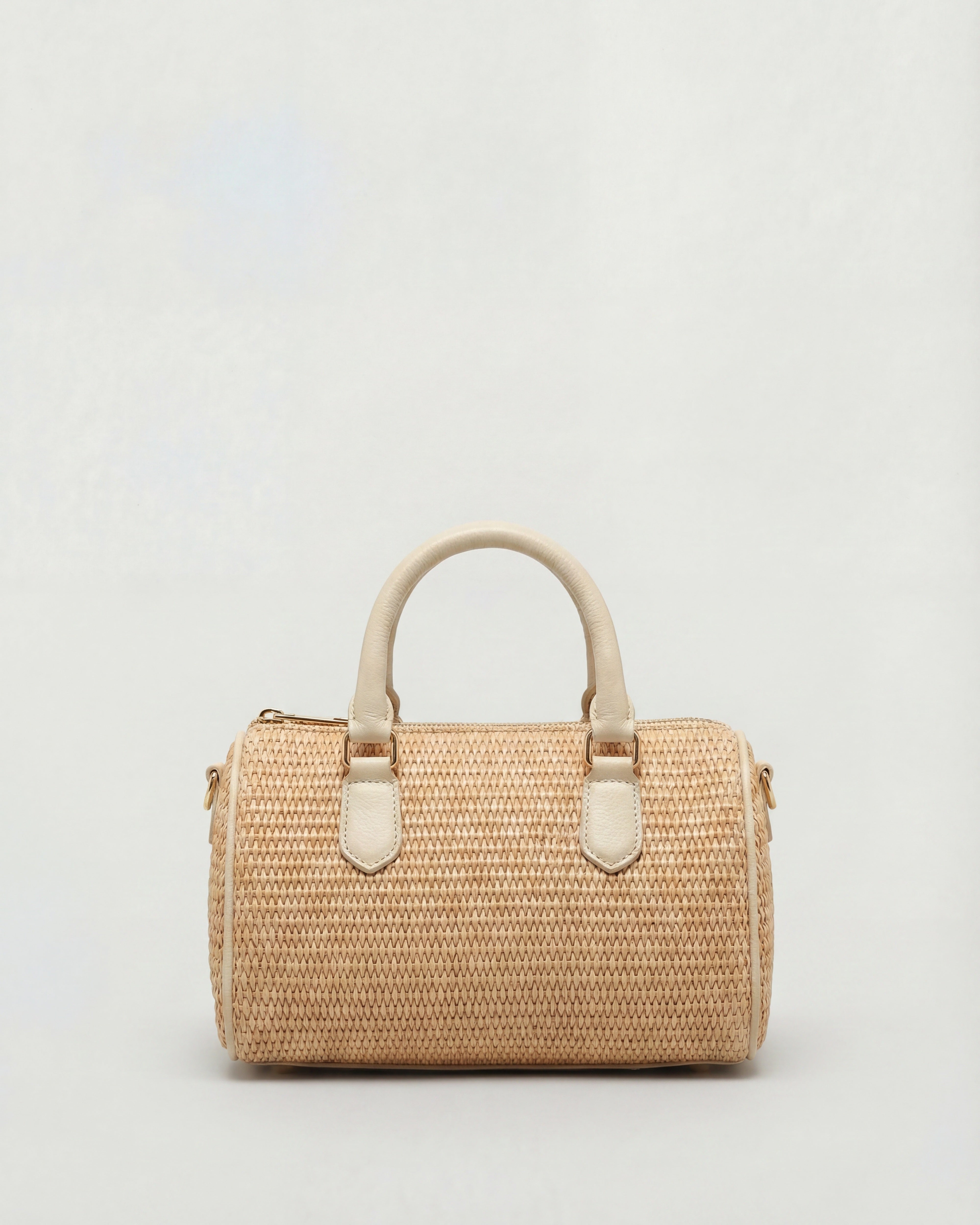 Mini Béatrice raffia cream