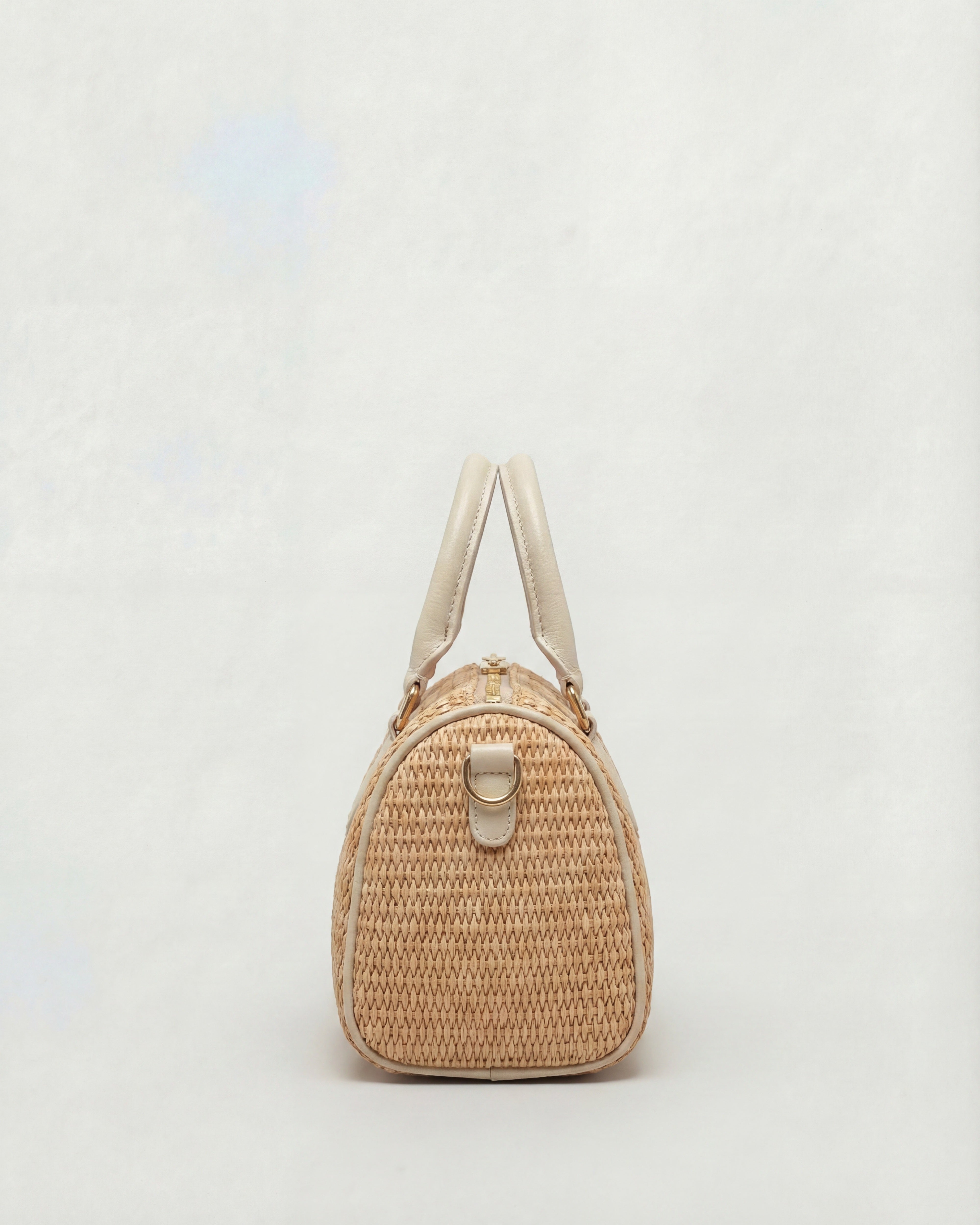 Mini Béatrice raffia cream