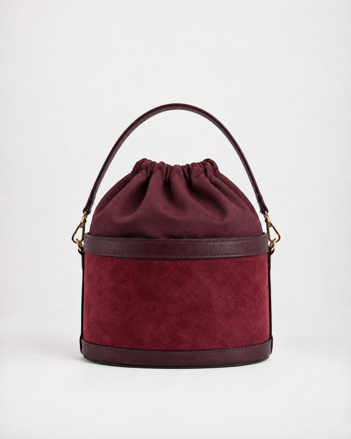 Peggy suede bordeaux | chiusura bordeaux