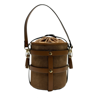 Lucie suede total cammello