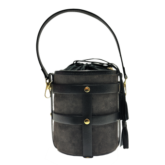 Lucie suede marrone nero