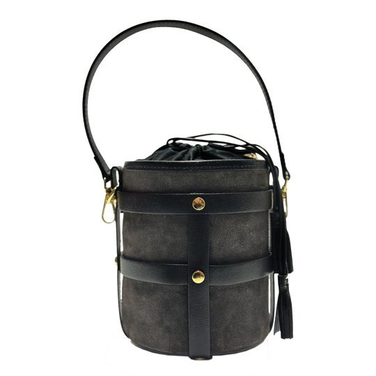 Lucie suede marrone nero