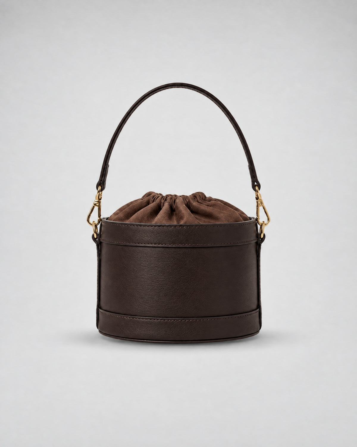 Mini Peggy brun | fermeture velours brun