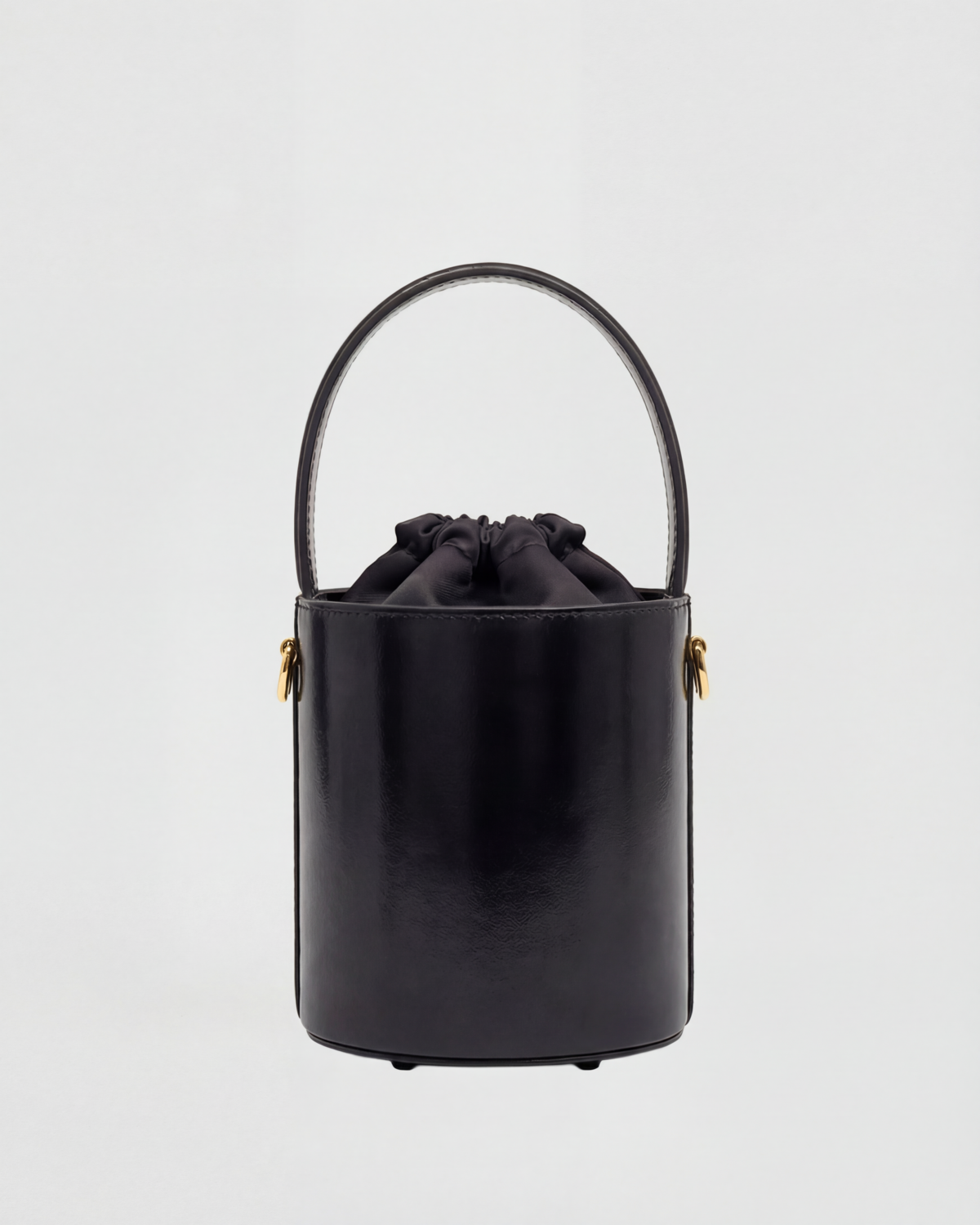 Mini Catherine vernice nero | chiusura nera