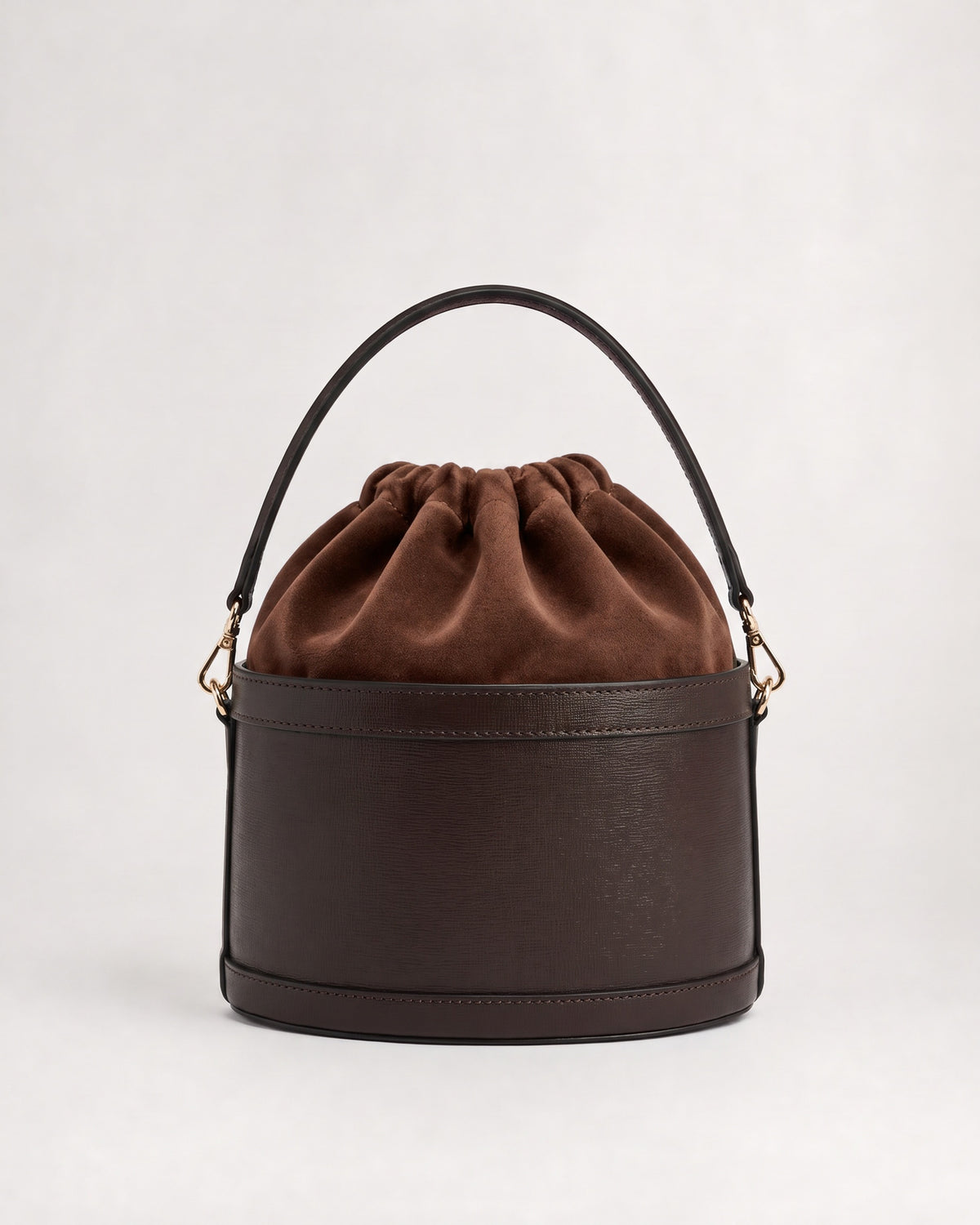 Peggy marrone | chiusura velluto marrone