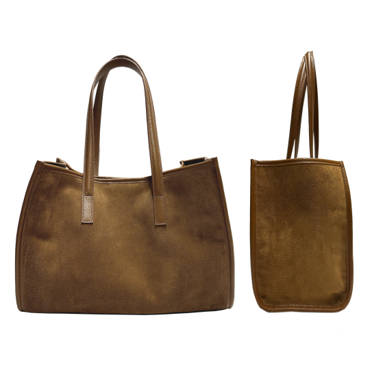Camille suede cammello interno shearling