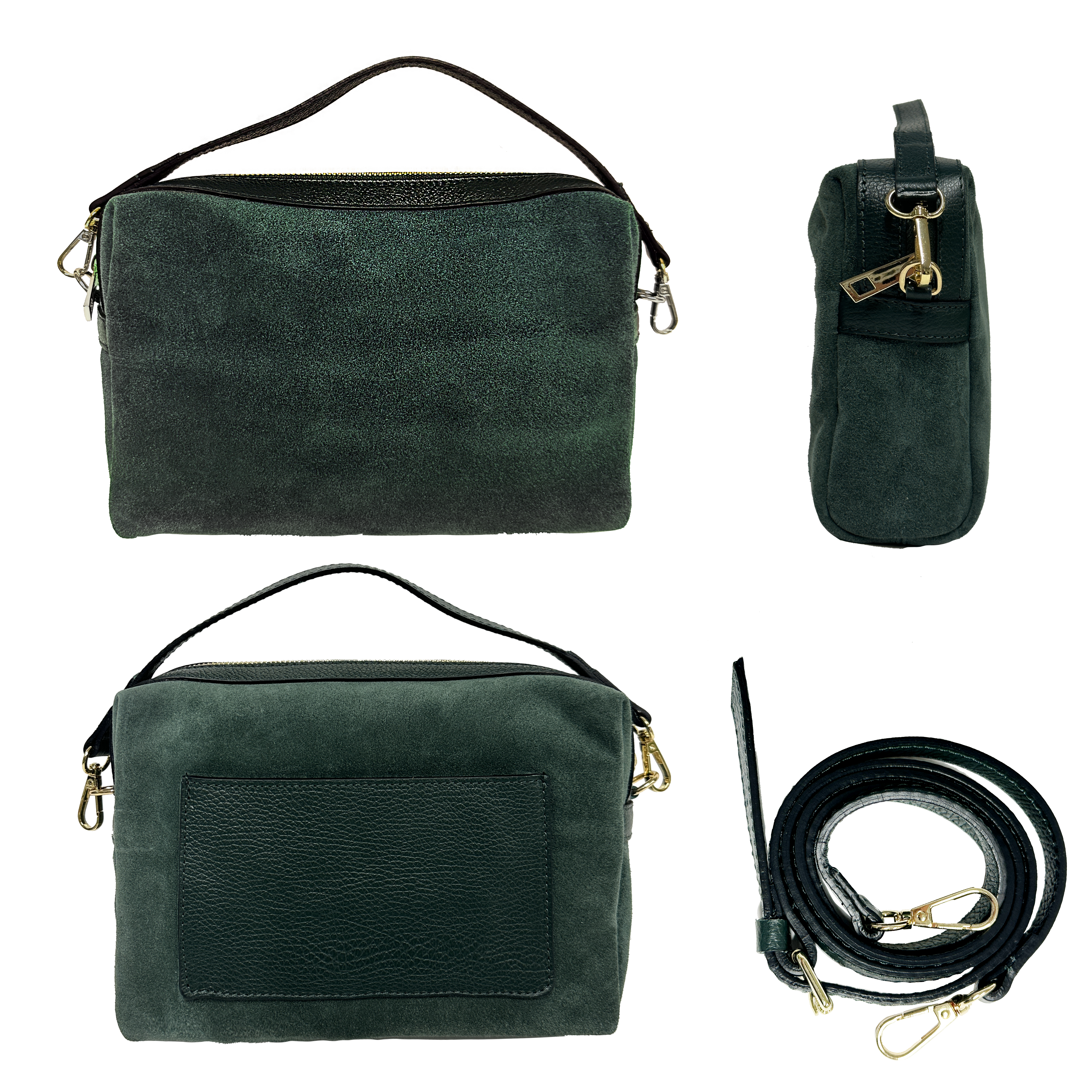 Virginie maxi suede verde