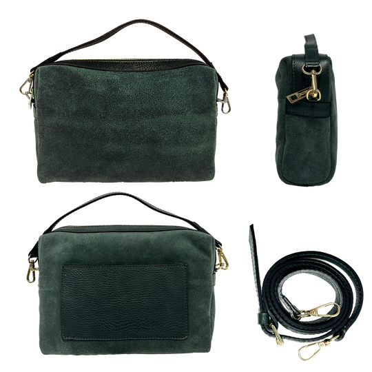Virginie maxi suede verde