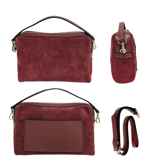 Virginie maxi suede burgundy