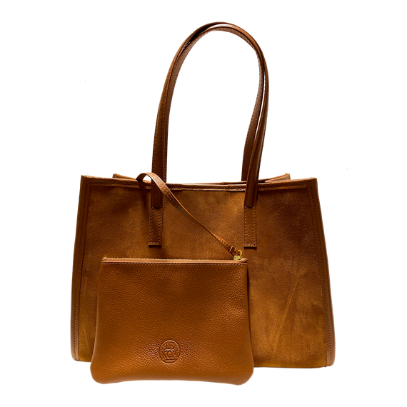 Camille camel suede, camel leather