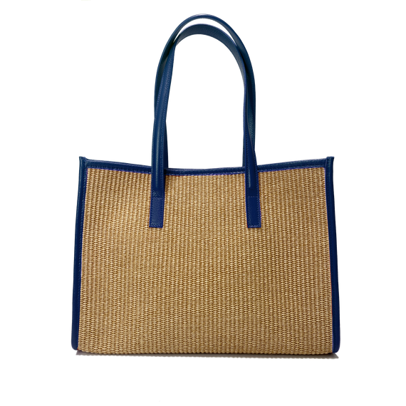 Camille rafia blu