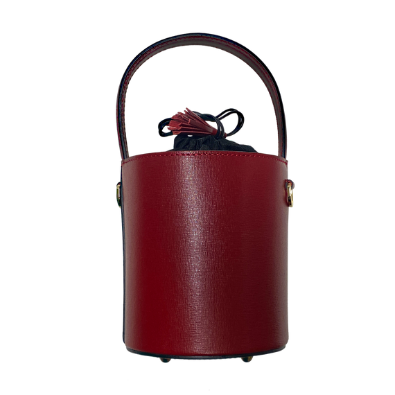 Mini Catherine burgundy | chiusura nera