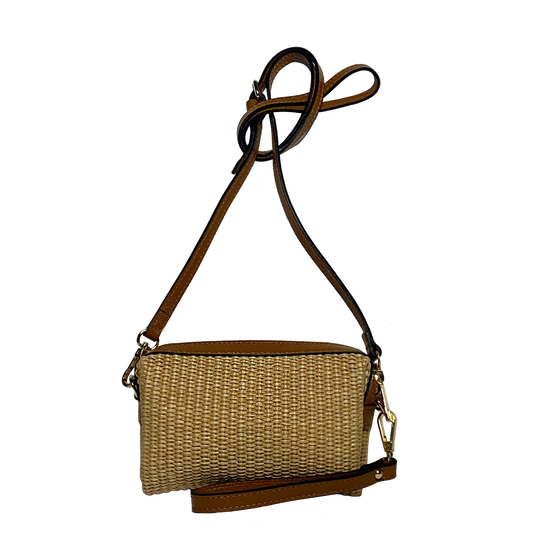 Virginie raffia, camel leather