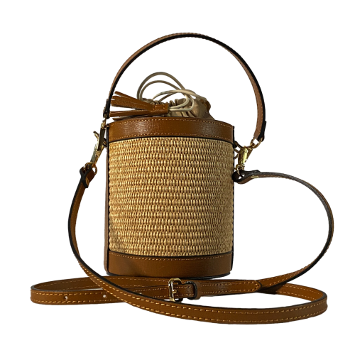 Angèle raffia camel