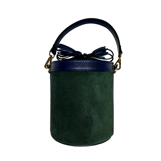 Angèle suede verde blu